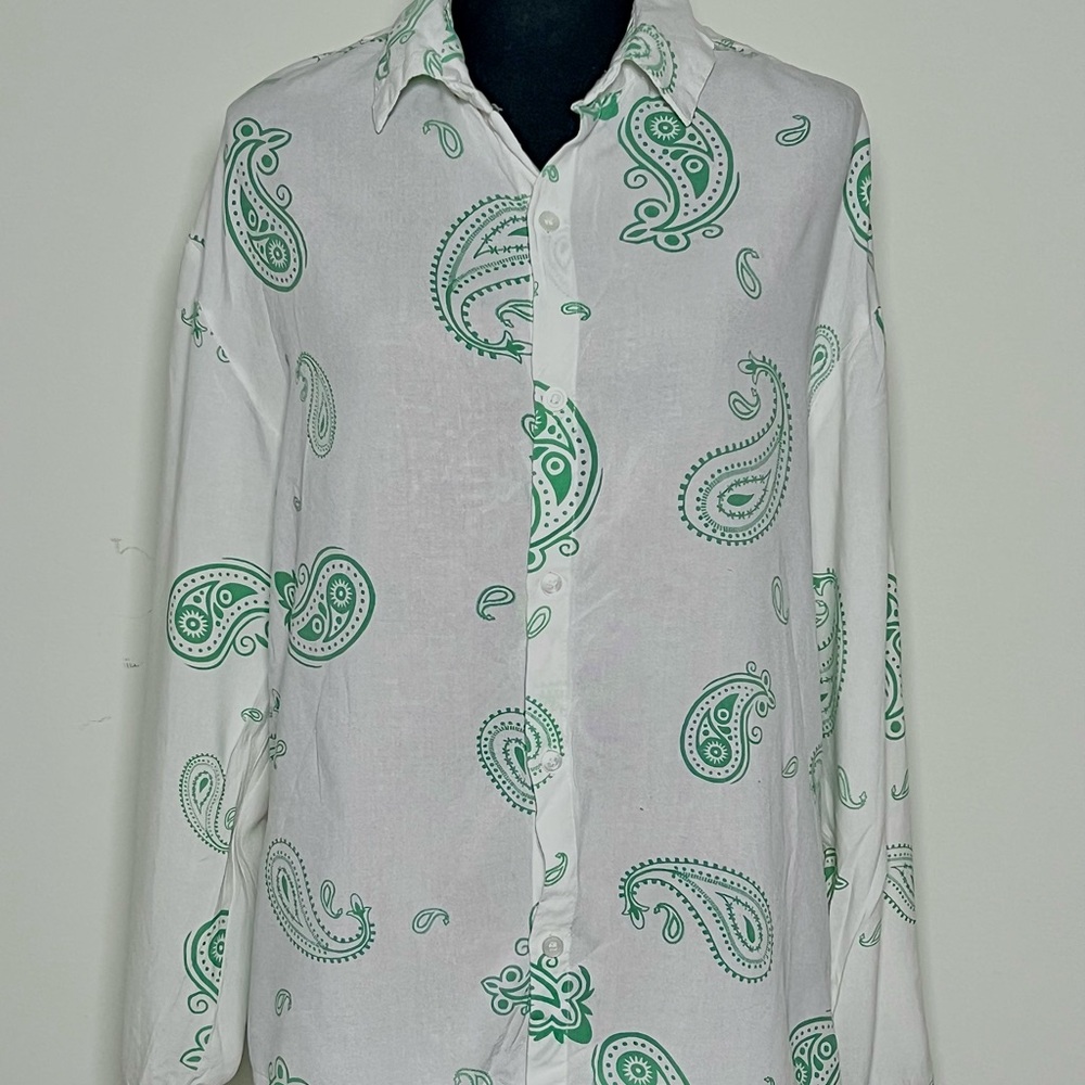 Boohoo Man floral loose fitting unisex blouse